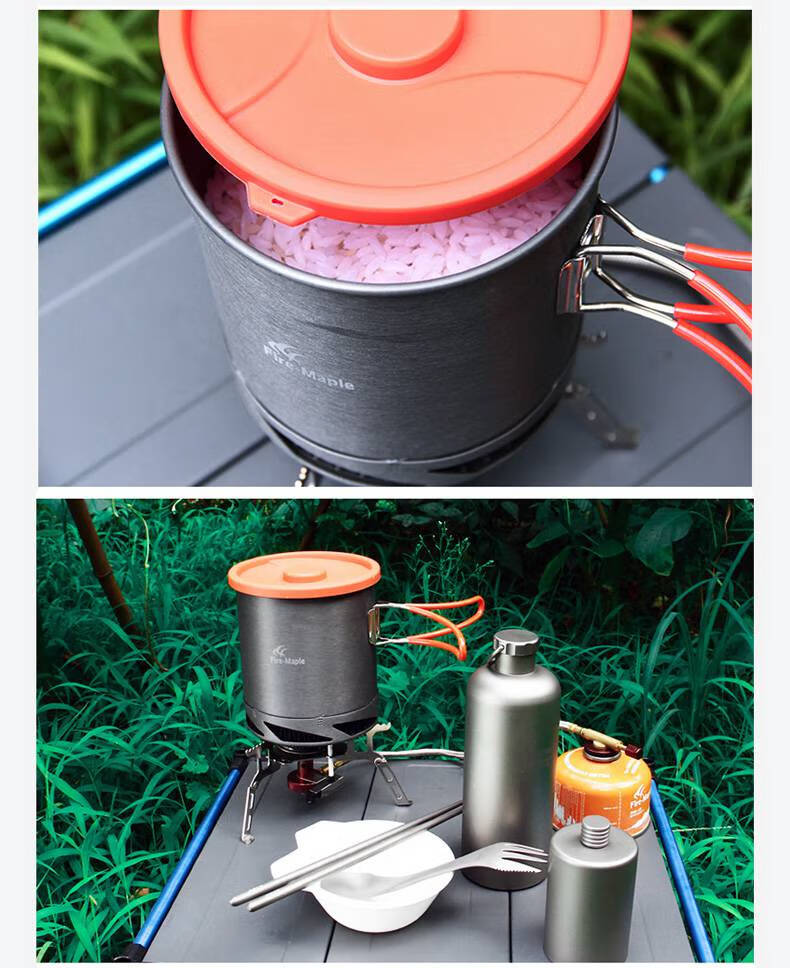 火枫野营套锅户外锅便携野外炊具锅具套装盛宴2-3/4-5人野炊用品 盛宴