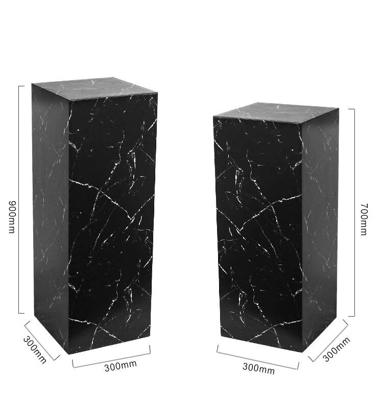 可定制大理石雕塑底座客厅摆件落地基座酒店会所玄关工艺术品展示轻奢