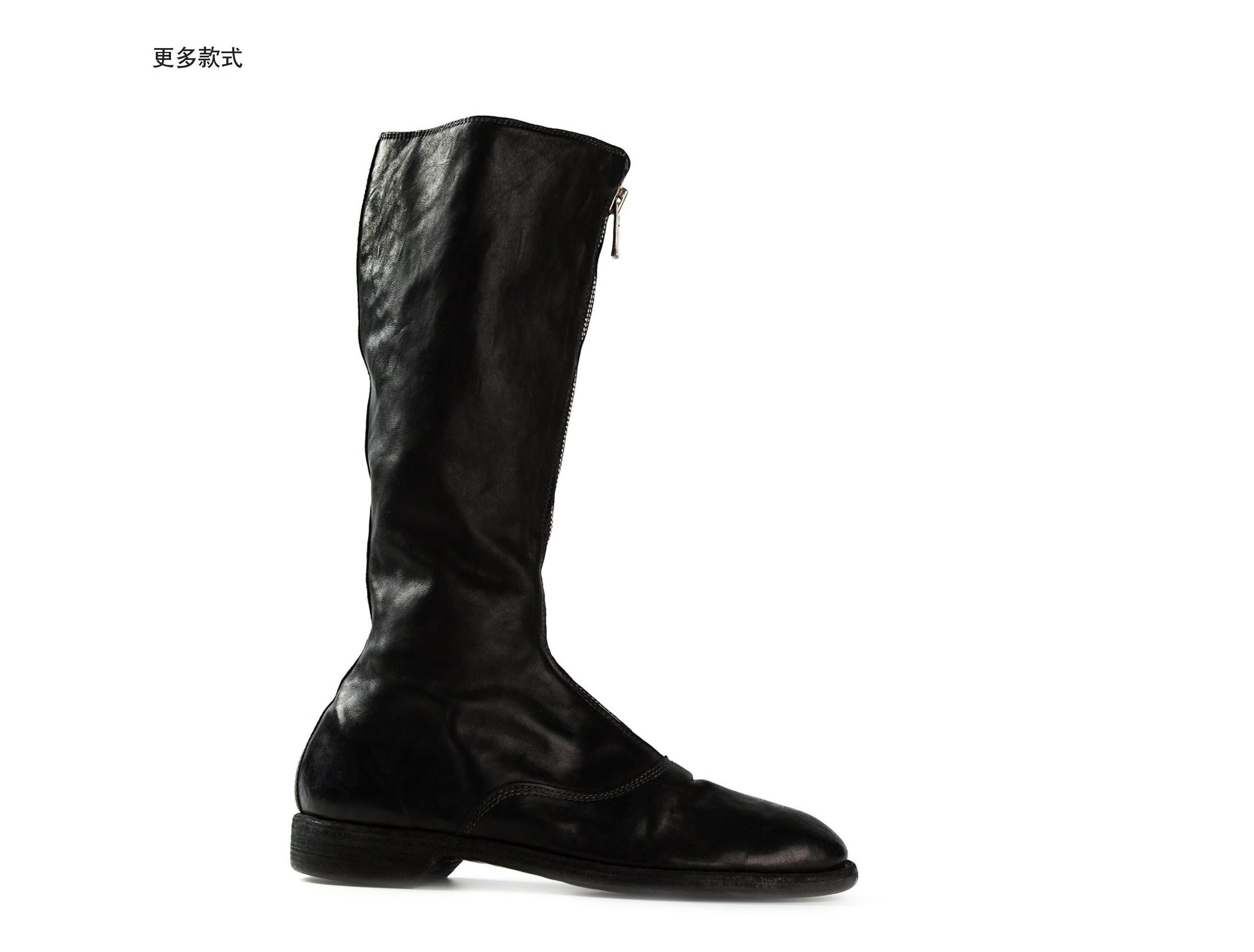 guidi 女士正面拉链短靴410 白色 it38【图片 价格 品牌 报价】-京东
