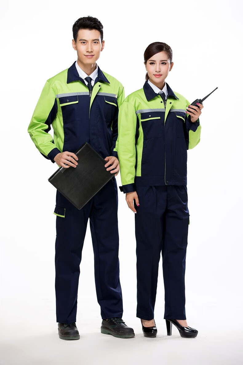 物流仓储物业搬运工工作服套装 汽修电焊工程部快递员长袖秋冬款定制