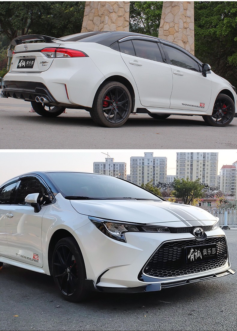 适用于21-22款全新雷凌前铲尾翼改装件前唇车身防撞前后包围保险杠