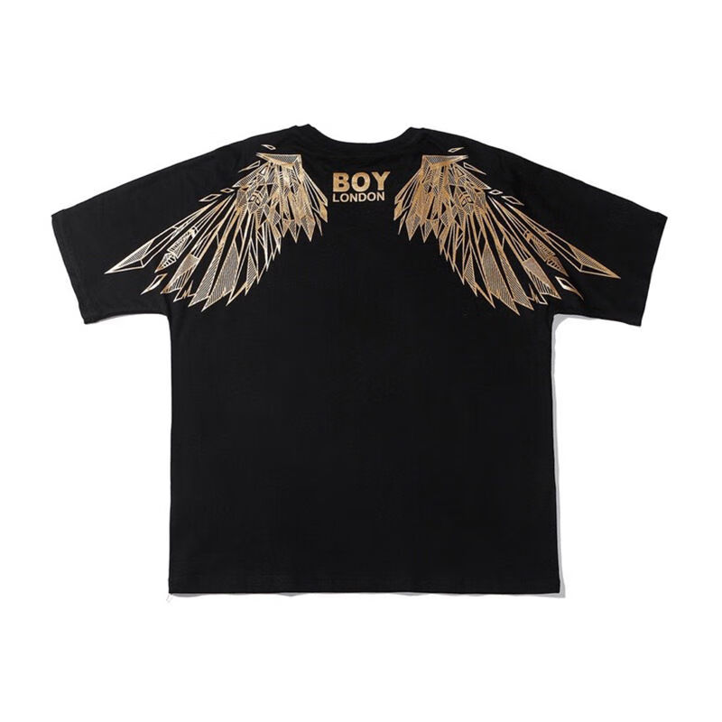 centuryboy高质量夏季boy潮牌蝙蝠袖情侣宽松短袖t恤男后背翅膀潮流