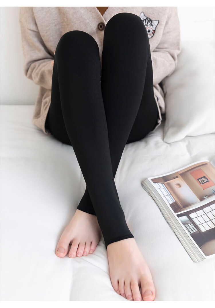 春秋季秋冬加厚加绒光腿肉色神器中厚打底裤裸感连裤袜打底裤女秋季`