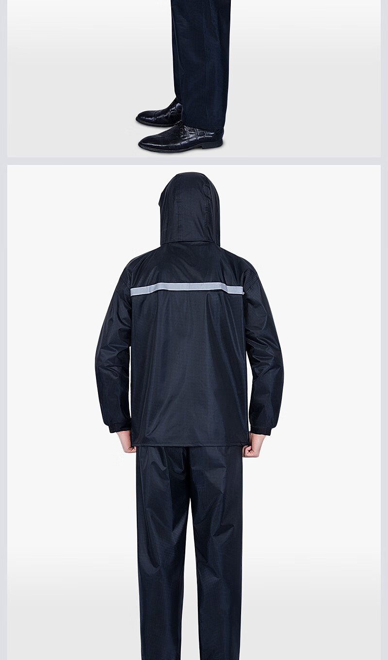 精骑士透气雨衣雨裤加厚双帽檐成人户外防暴雨款男女骑行外卖电动车