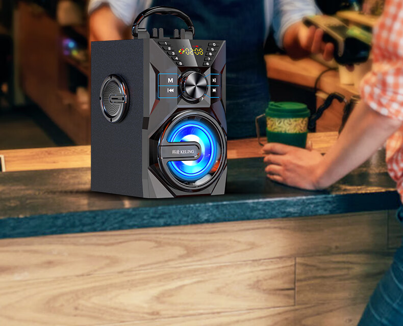 科凌k9移动手提广场舞音响带无线话筒便携式户外唱歌跳舞家庭k歌音箱