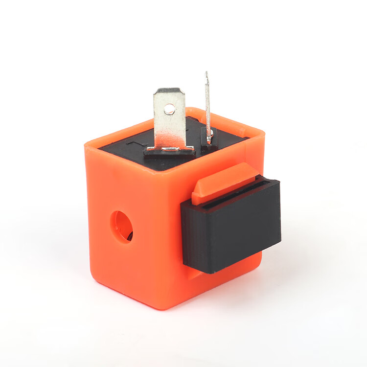 摩托车48v12v转向灯闪光器电瓶车三线方向灯蜂鸣器 48v60v通用两脚