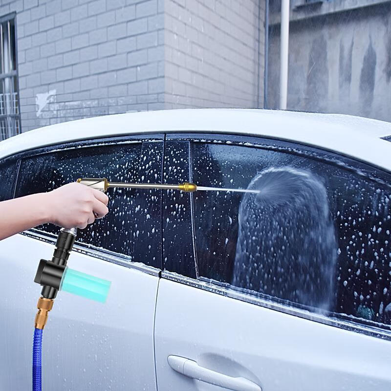 定制适用于高压洗车水枪头水枪家用喷头强力刷汽车机浇花套装工具合金