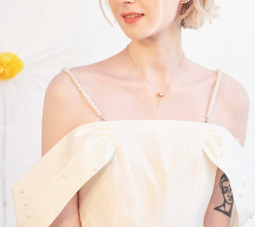 viviwell女神礼物viviwell满钻幸运小蛮腰项链闪耀银河