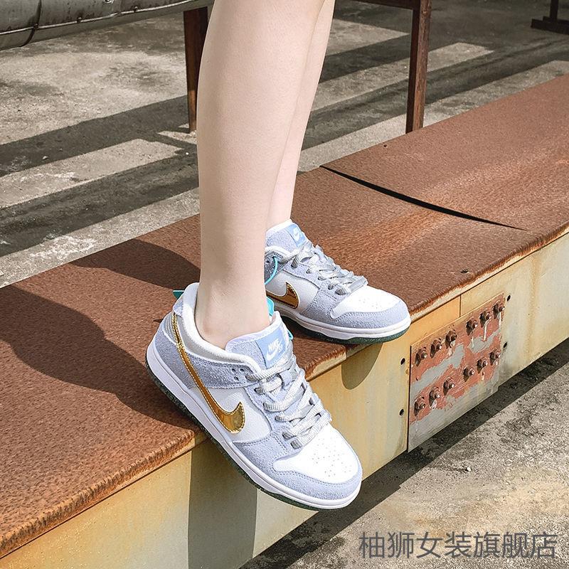 高品质纯原1/1 sb dunk 冰雪奇缘联名紫金湖人女鞋aj休闲低帮nike情侣