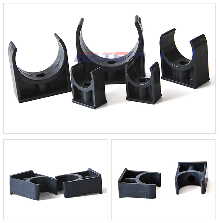 pvc管卡u型卡管夹迫码马鞍管托抱箍固定管件水管配件2050110内径50mm