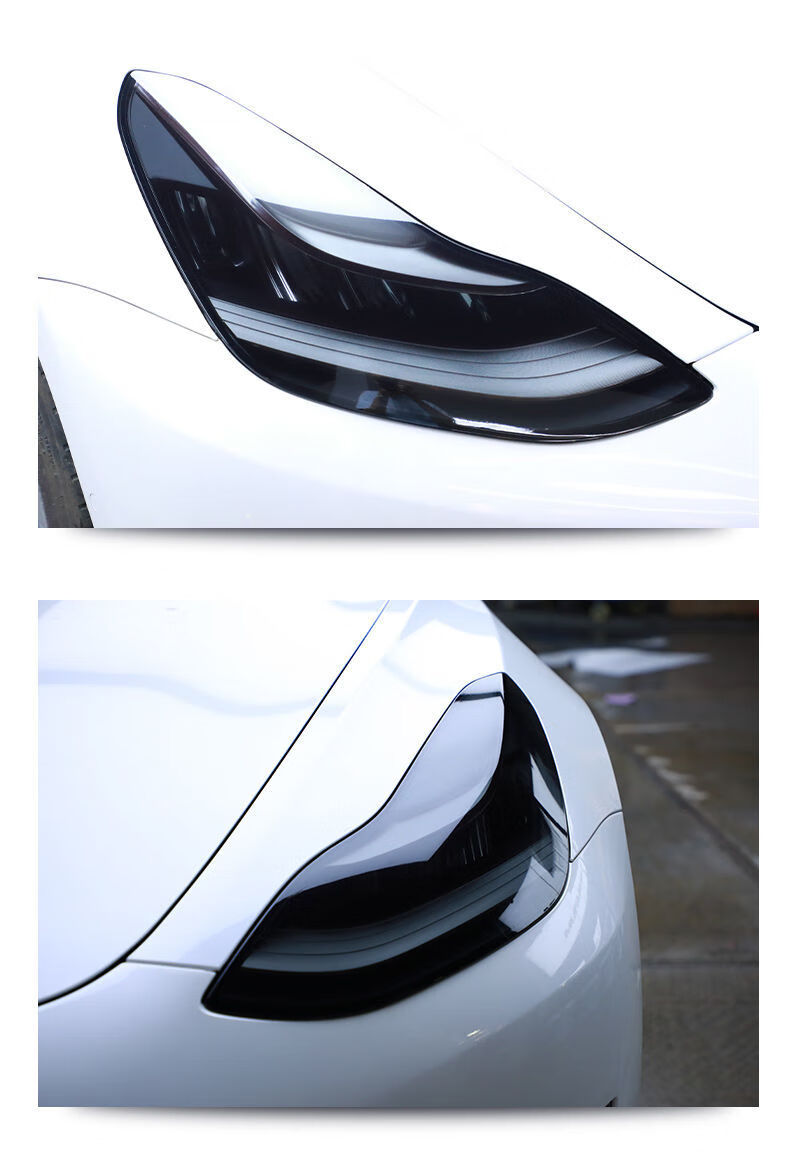 曼影(manying) 特斯拉model3/modely/x/s光控熏黑大灯膜tpu车灯变色