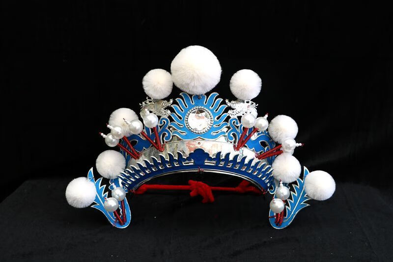 戏曲舞蹈头饰京剧戏剧用品头饰小列子小额子戏曲头盔打鼓额子六一国潮