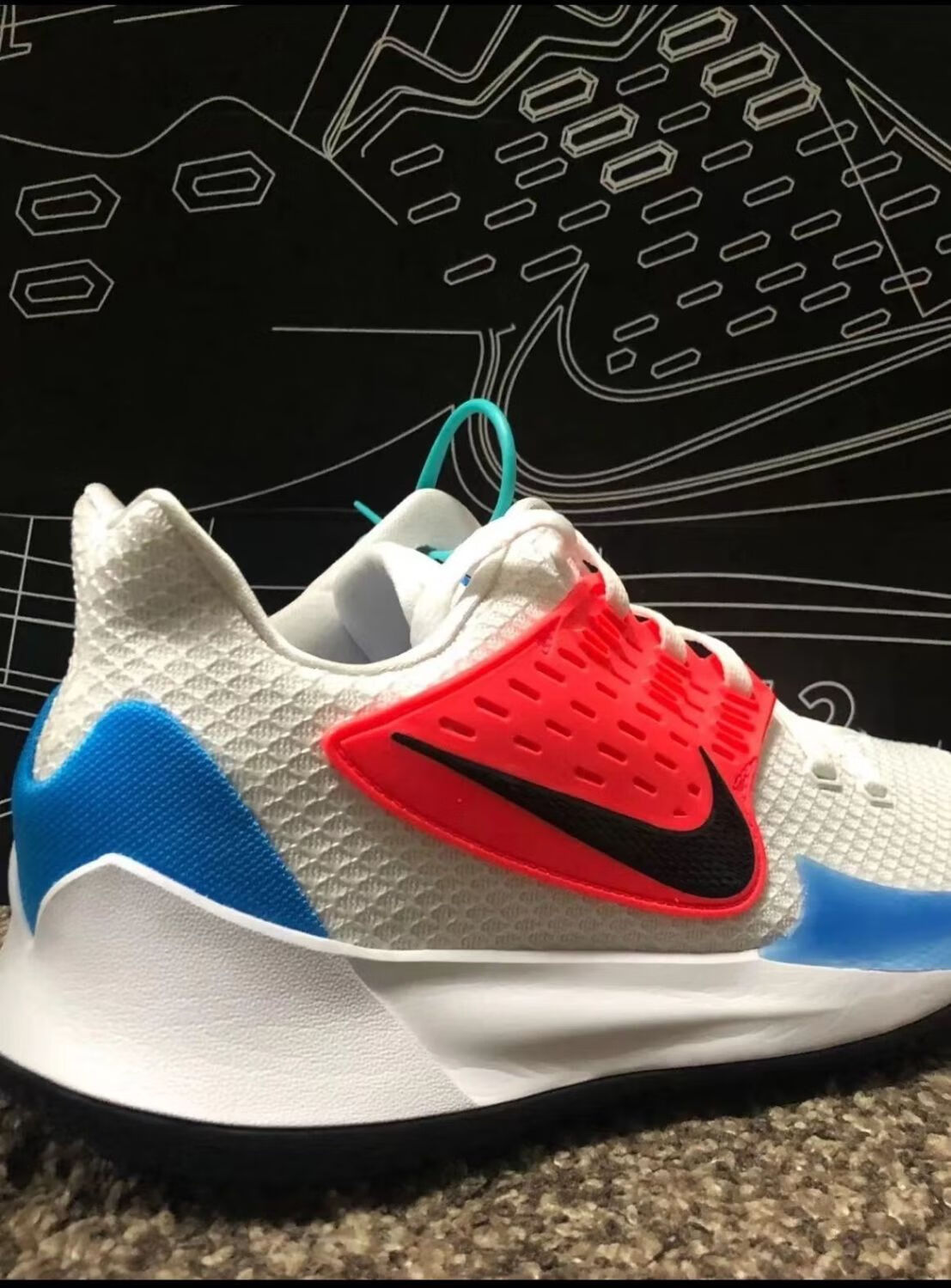 欧文2low篮球鞋2代珊迪白蓝zoom男女低帮纯原实战耐磨气垫运动鞋 蓝