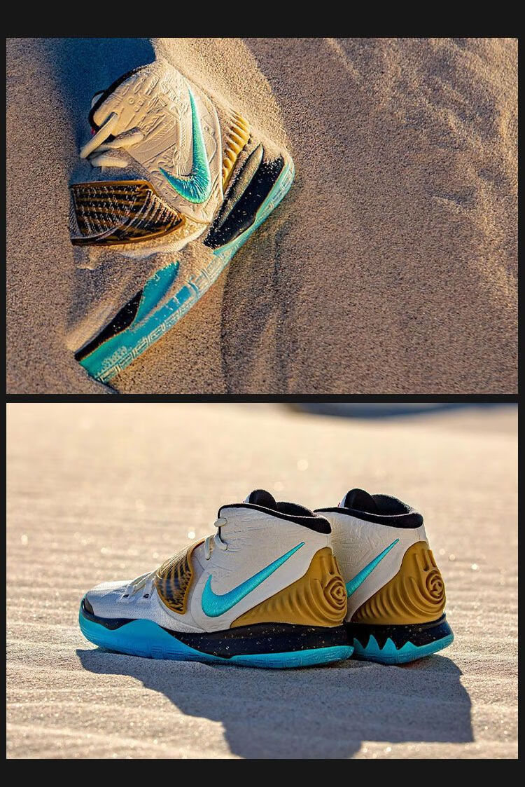 好物】欧文6代kyrie篮球鞋黑白圣甲虫摩擦海岸城市限定黑红男女运动