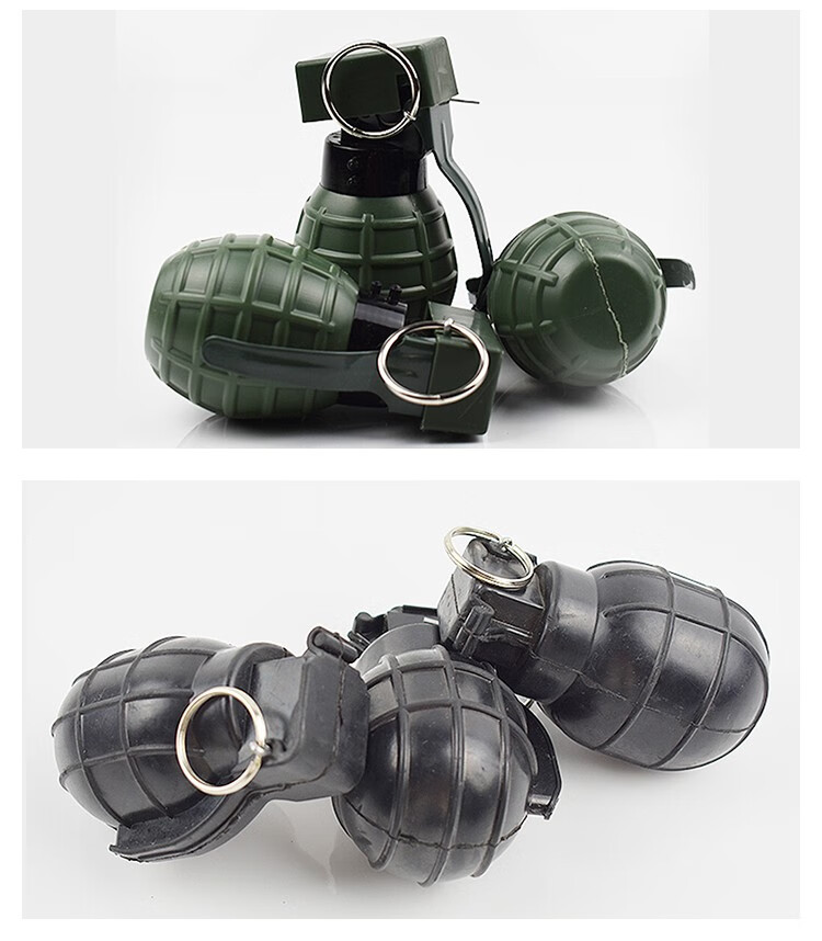 82-2式橡胶雷橡胶防爆弹教练弹训练弹黑色催泪弹可拆模拟雷67式铸铁木