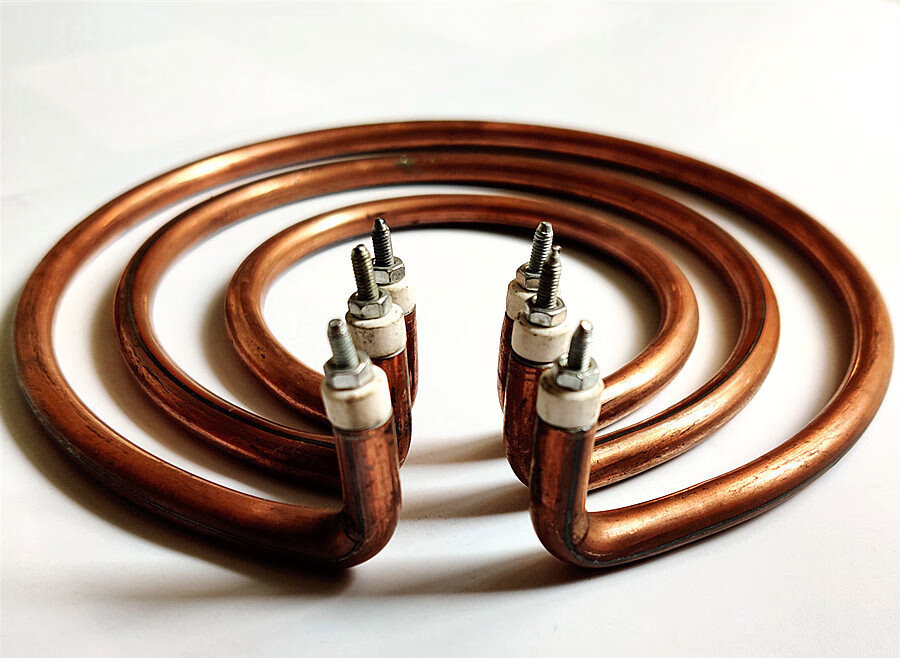 织语电锅配件电热锅镀铜防锈加热圈电炒锅发热管多功能电饭锅加热管薄