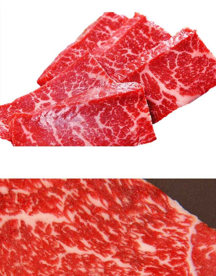 赣香婆原切雪花牛肉大块不调理雪花纹路牛肉块清真新鲜牛肉适煎烤涮