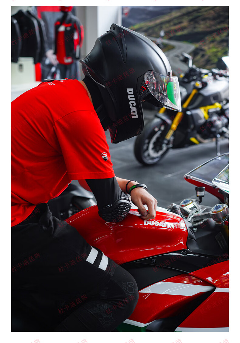 ducati杜卡迪darkriderv2整体式头盔agv合作款摩托车机车头盔dark