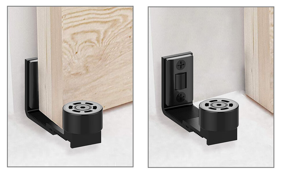 双滑轮止摆器限位定位器折叠门卫生间吊轨推拉配件地导五金京览 阻尼