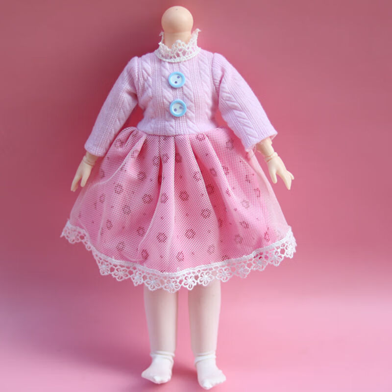 6分bjd娃衣30厘米娃娃衣服套装胖娃娃换装裙子女孩过家家玩具配件