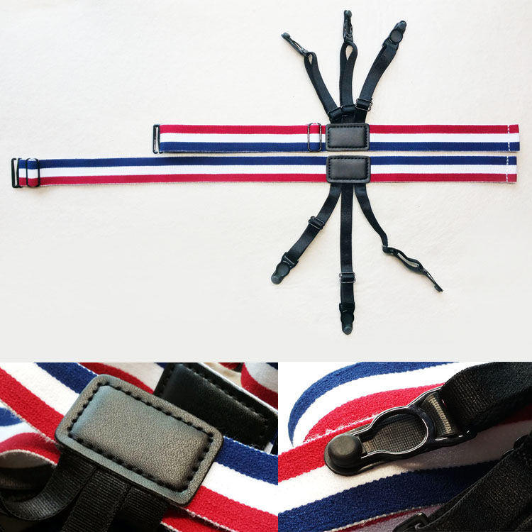 衬衫固定夹男女通用衬衫防滑防皱防溜出吊袜夹大腿环吊袜带衬衫固定夹