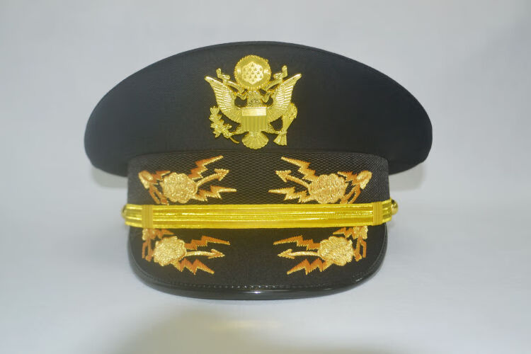 新品美国海美国大盖帽机长大盖帽船员制服高档美军大盖帽 单麦帽檐 s