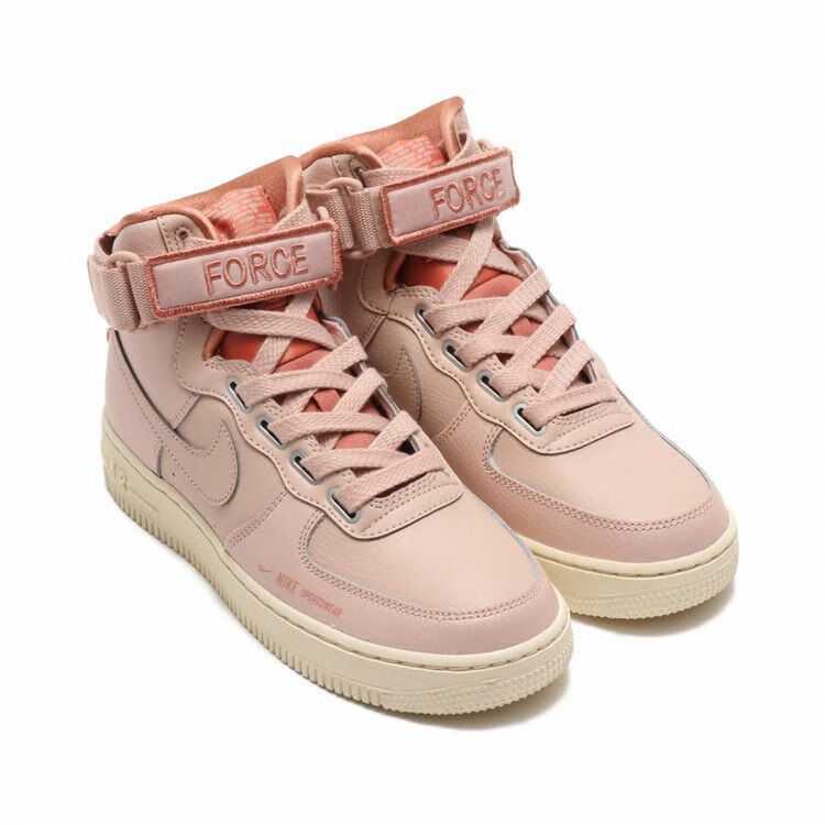 【自营官方旗舰店】air fo rce 1 af1 樱花粉米白 女子高 帮板鞋 aj7