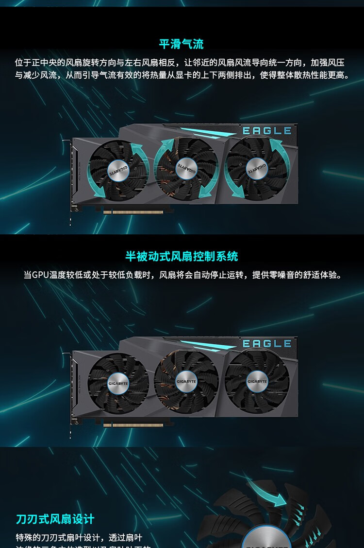 技嘉rtx3080显卡gamingoc魔鹰/超级雕/水雕/雪鹰白色电脑游戏设计渲染