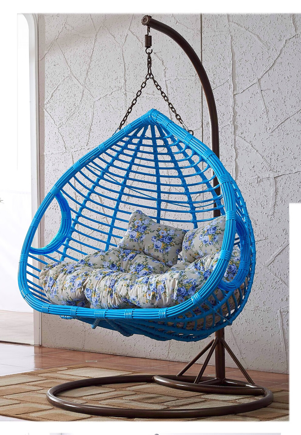 双人吊椅鸟巢藤椅 阳台秋千礼物户外吊兰成人懒人摇篮椅室内吊床宿舍