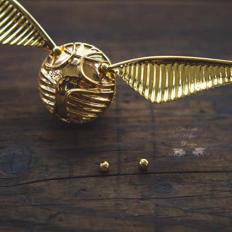 哈利波特金色飞贼戒指盒周边求婚首饰收纳盒精致创意女友生日礼物 三