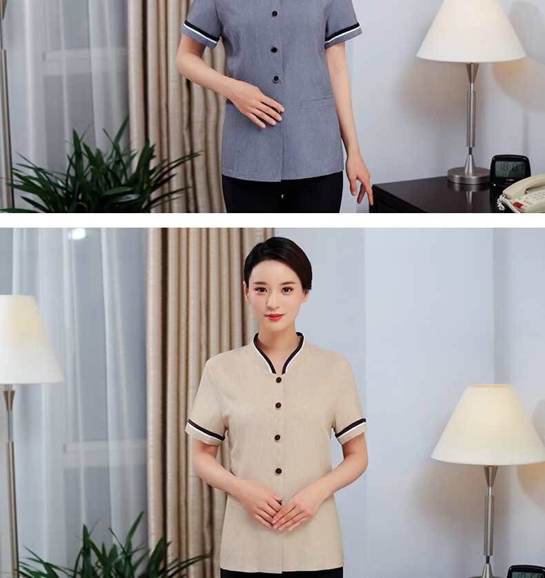 男装 工装 极轩(jixuan) 极轩 保洁工作服短袖 物业家政医院清洁工