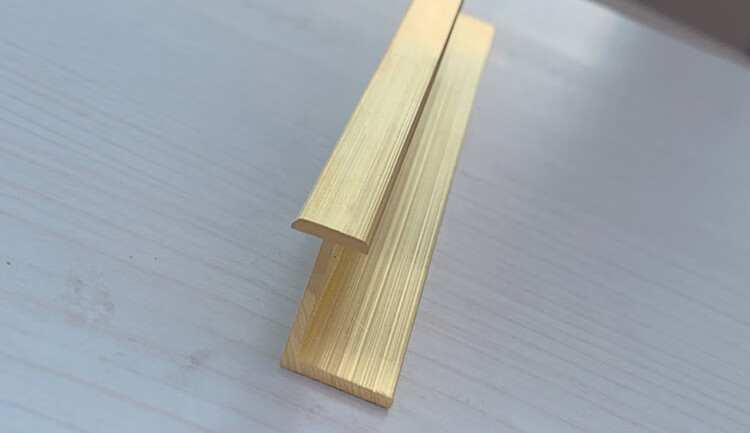 z型黄铜地板压条铜条t型大理石收边扣条地毯收口门槛石卫生间过渡定制