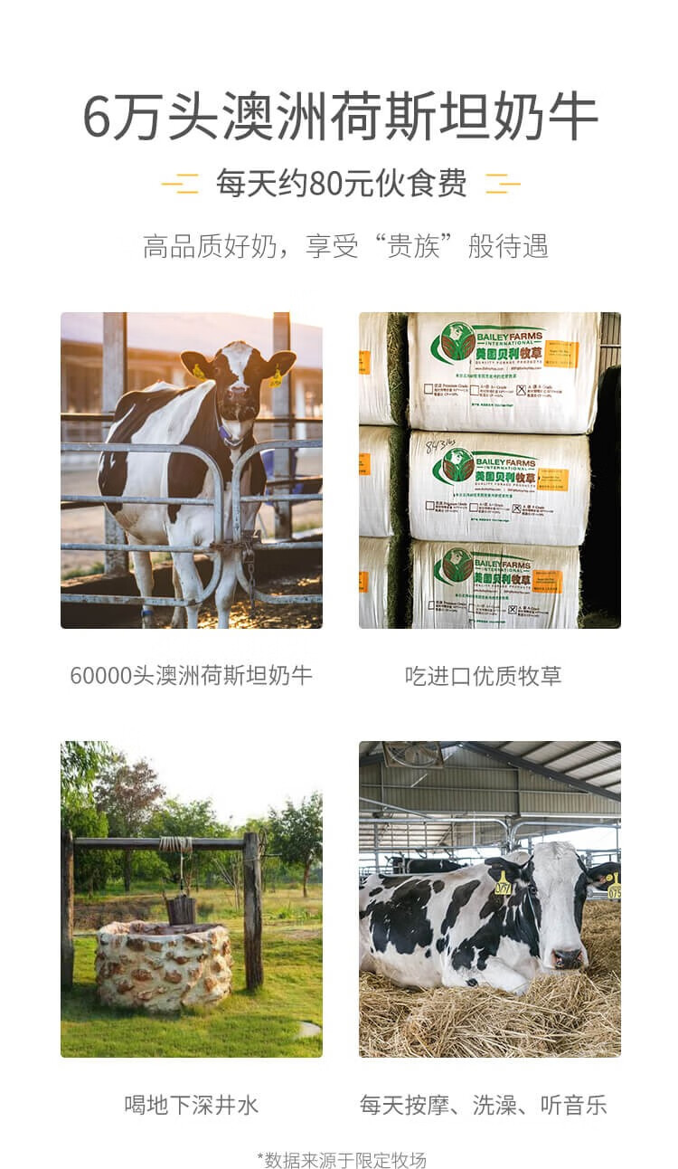 光明/伊利供应商 认养一头牛 全脂纯牛奶 200ml*12盒*2箱 图8