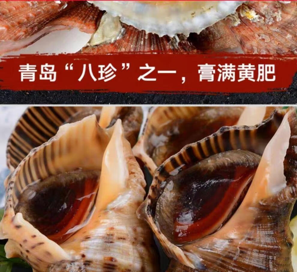 海鲜套餐青岛特产海鲜鲜活礼盒鲜活冷冻海鲜大咖海水虾花蛤3斤吐沙