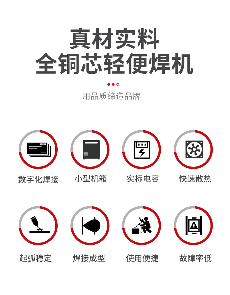 電焊機 小型迷你電焊機220v 380v兩用 工業級全銅智能逆變拉弧式家用