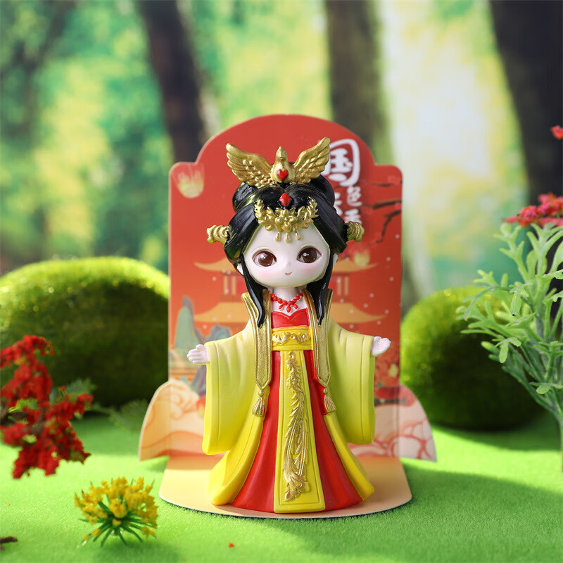 国潮盲盒古风四大美人树脂公仔少女心汉服玩偶摆件女生节礼物生日礼物