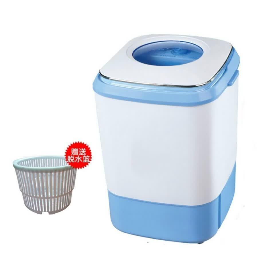 小型洗衣机迷你半自动洗甩两用家用母婴儿童单桶 普通洗涤白色迷你款