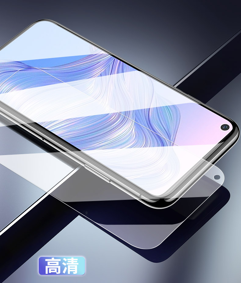 适用于opporealmev5钢化膜全屏realme5手机opporealme5pro原装蓝光rea