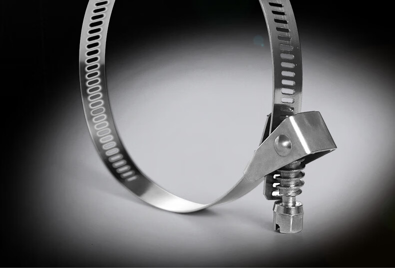 304材质不锈钢活扣扎带快拆卸可松退卡扣喉箍金属卡箍螺丝扎带