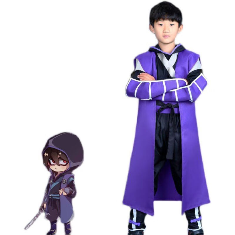 千易色 刺客伍六七衣服儿童cos表演服刺客服567套装刺客魔刀千刃令牌
