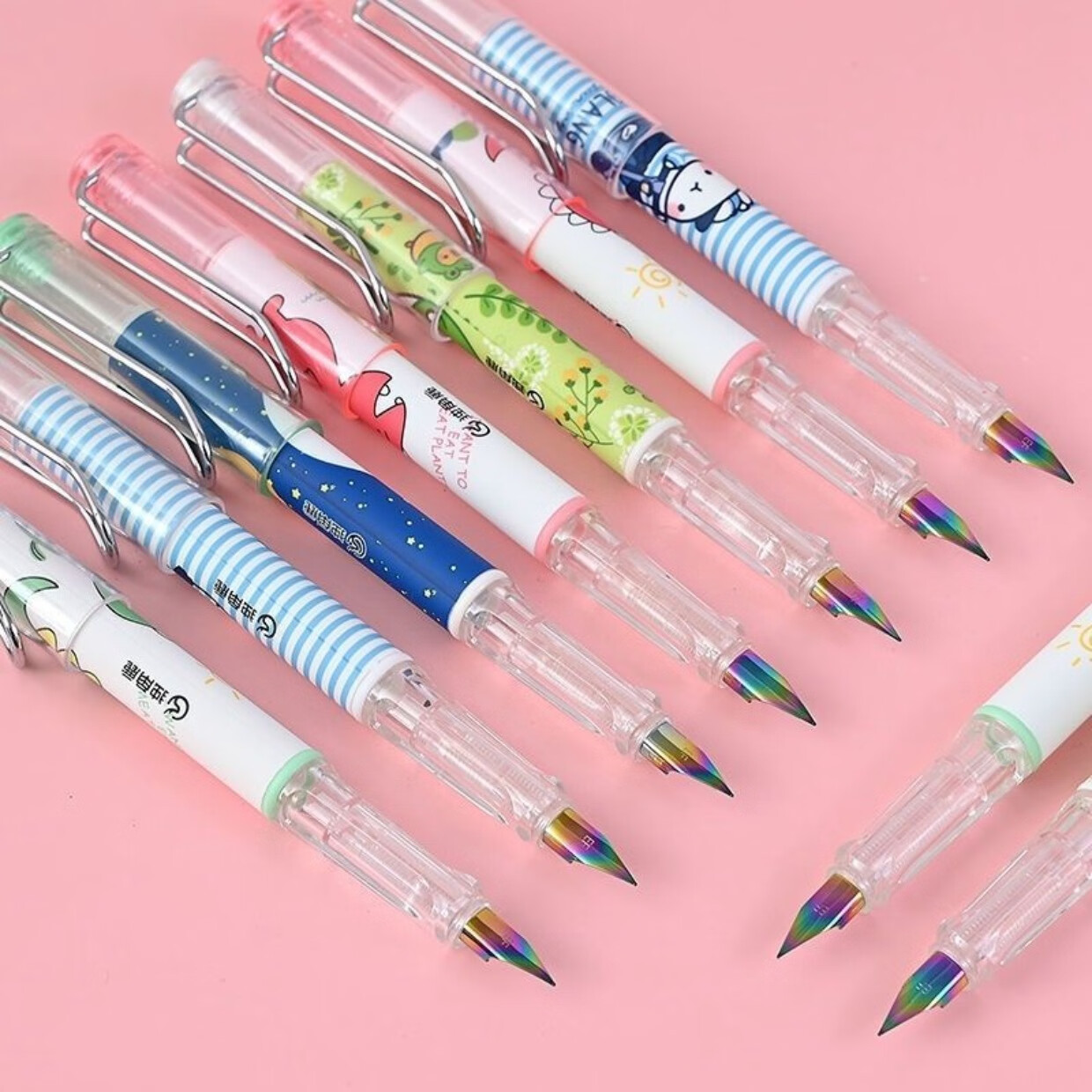 【旗舰自营】独角鹿钢笔学生正姿练字钢笔ef彩尖笔头独特圆磨笔尖和供