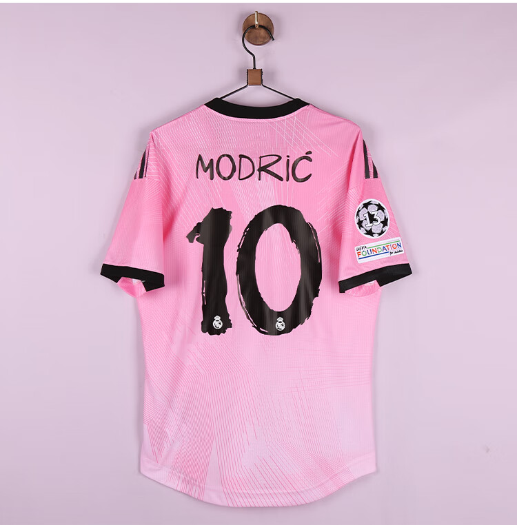 滕讯体育nba专营新皇马y3球衣120周年联名款球员版黑色粉色足球服