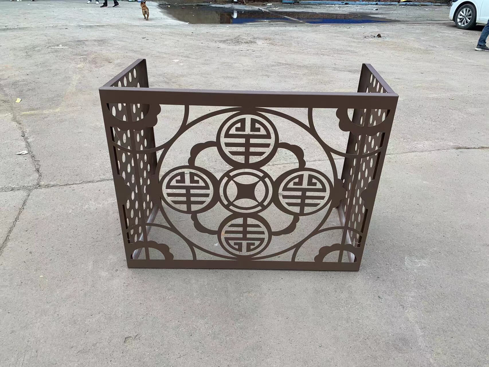 奴诗漫冲孔铝单板百叶窗空调外机罩铝合金格栅铝幕墙铝门头外立面改造