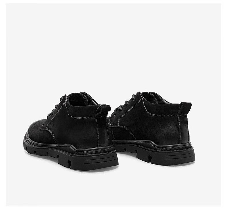 【百思图鞋靴>流行男鞋>男士休闲鞋】basto百思图男靴冬季加绒保暖牛