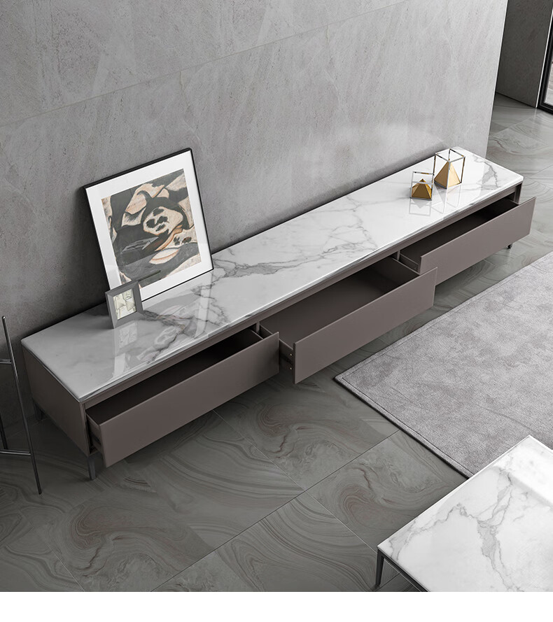 物电视机柜子客厅地柜家具c198大理石款颜色请备注快递色样请联系客服