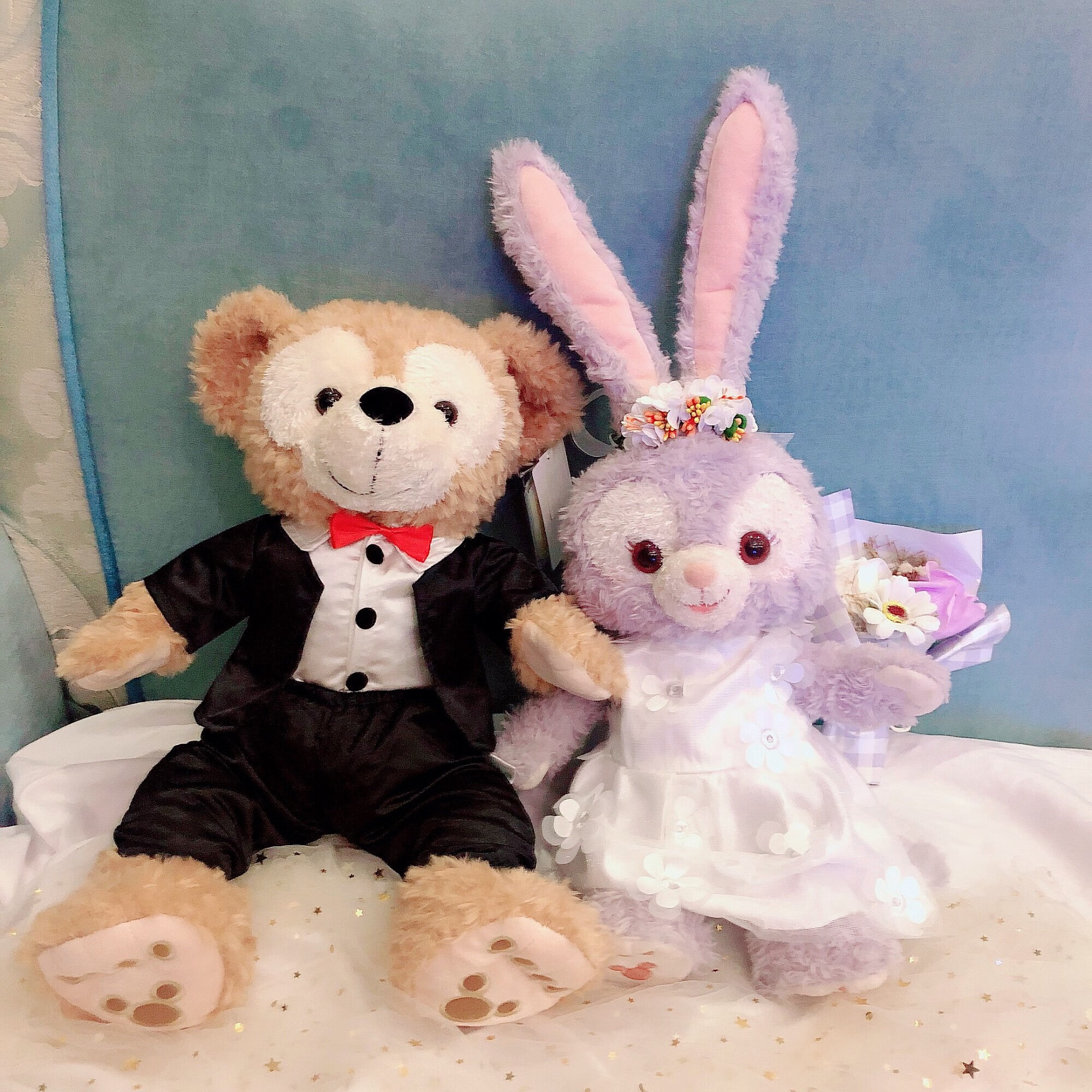 西装达菲熊 法式拖尾星黛露公仔 达菲熊40厘米 星黛露50厘米【图片