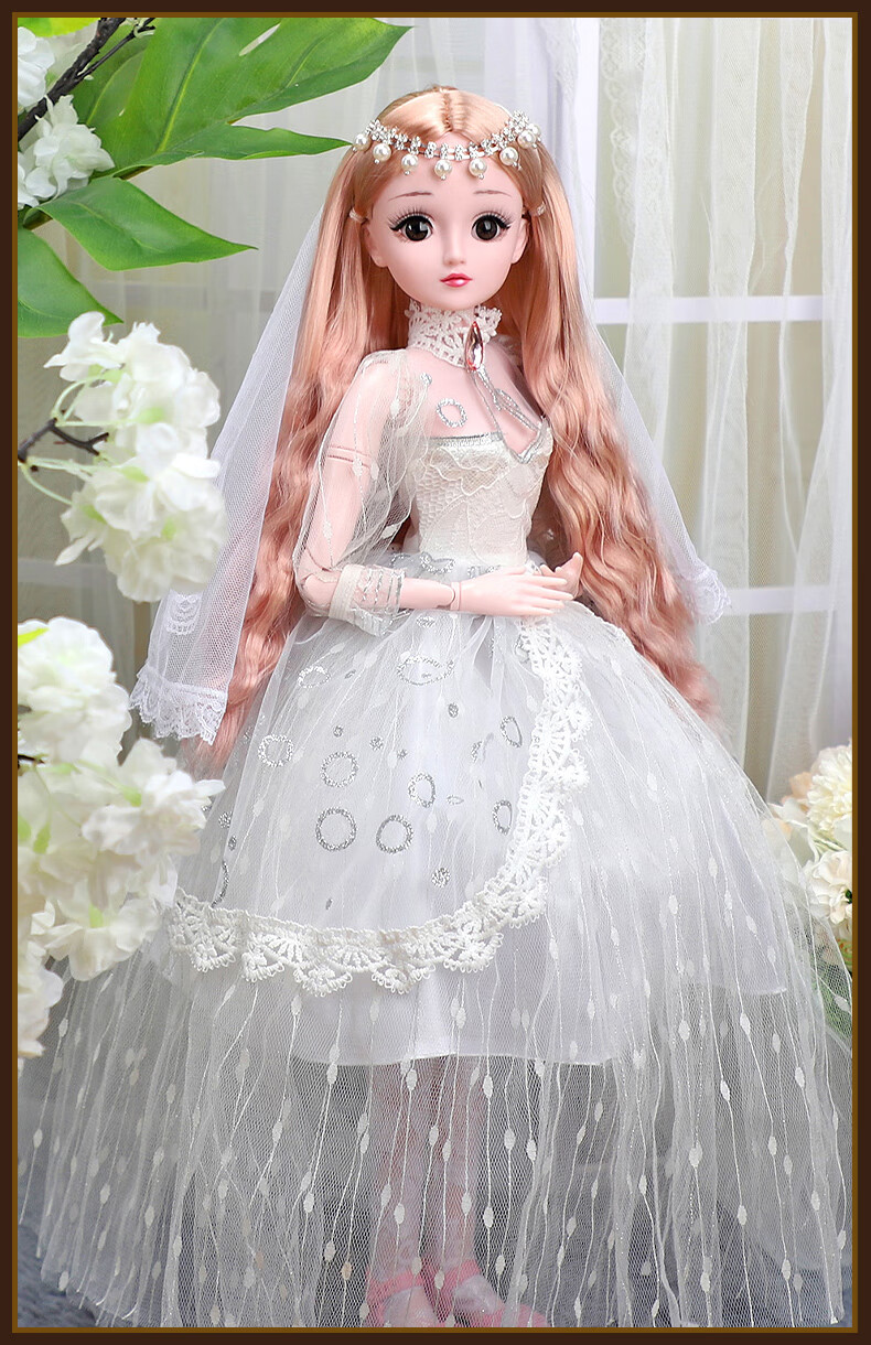 60厘米艾莎爱莎公主玩偶玩具女孩彤乐芭比娃娃套装儿童礼物超大号灏吉