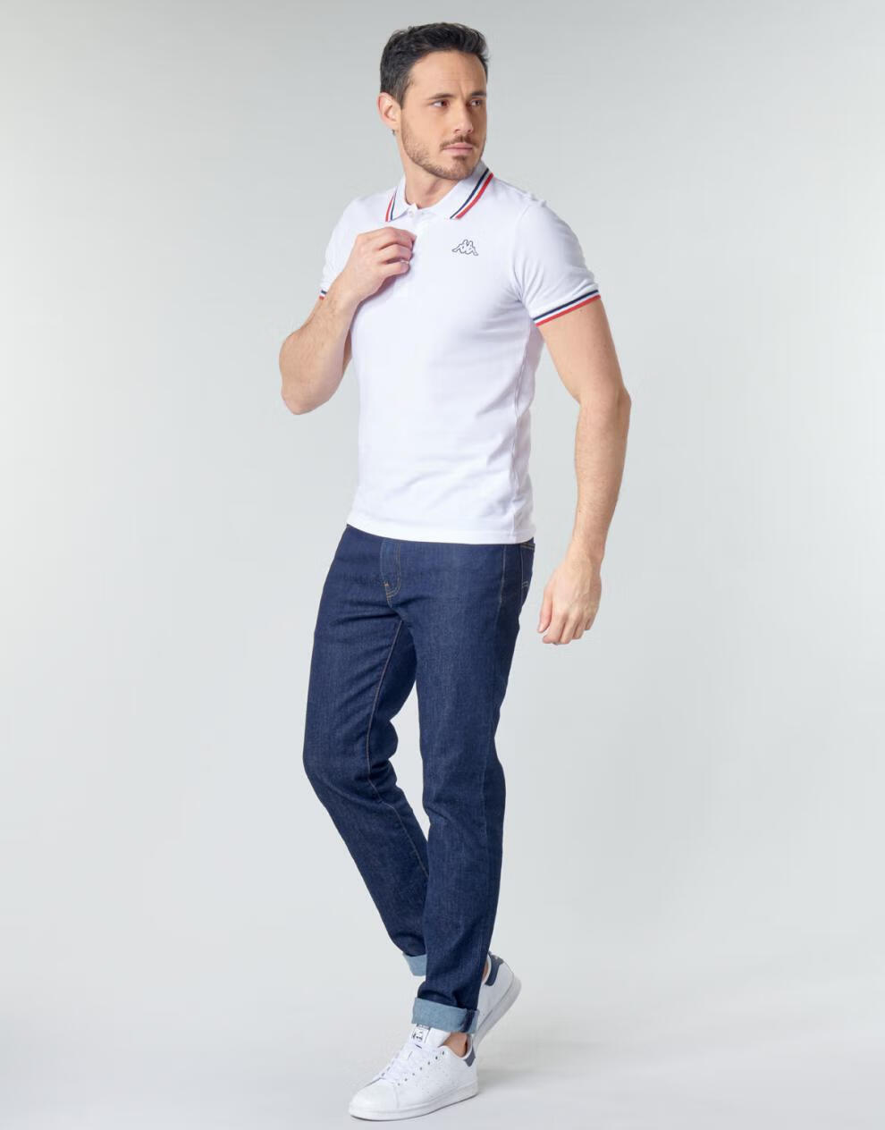 kappa背靠背男装时尚短袖休闲短袖polo衫白色夏季款3112grwa0b白色m