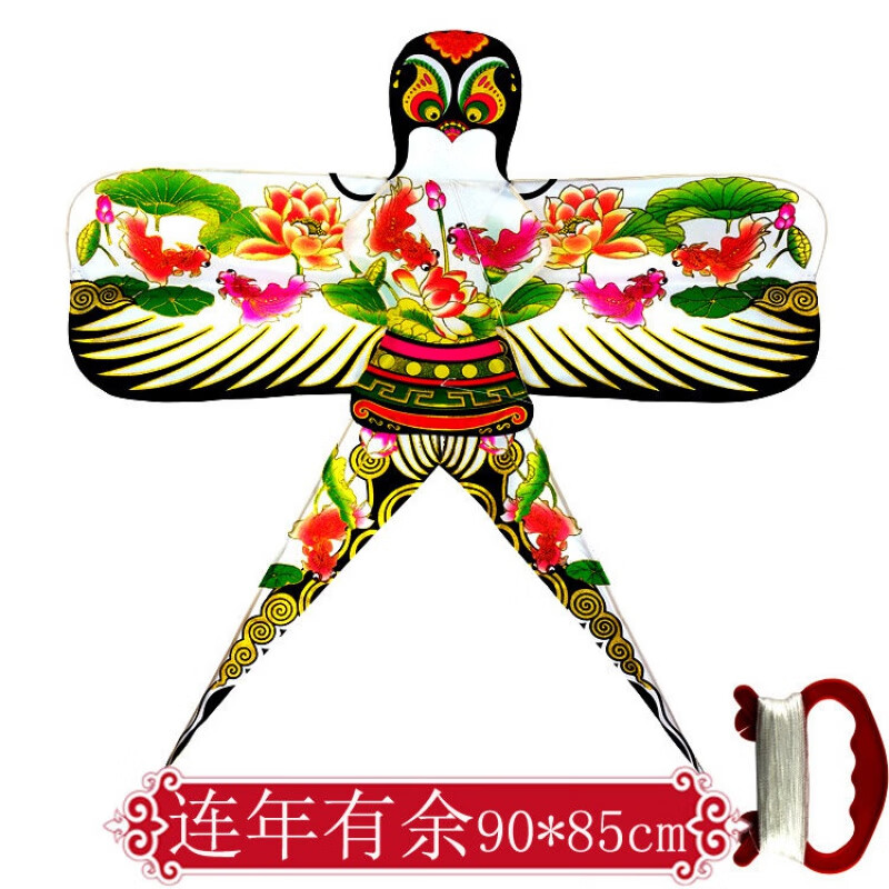 老式燕子纸质风筝古风连年中国特色手工制文化礼品风筝风筝工艺武财神