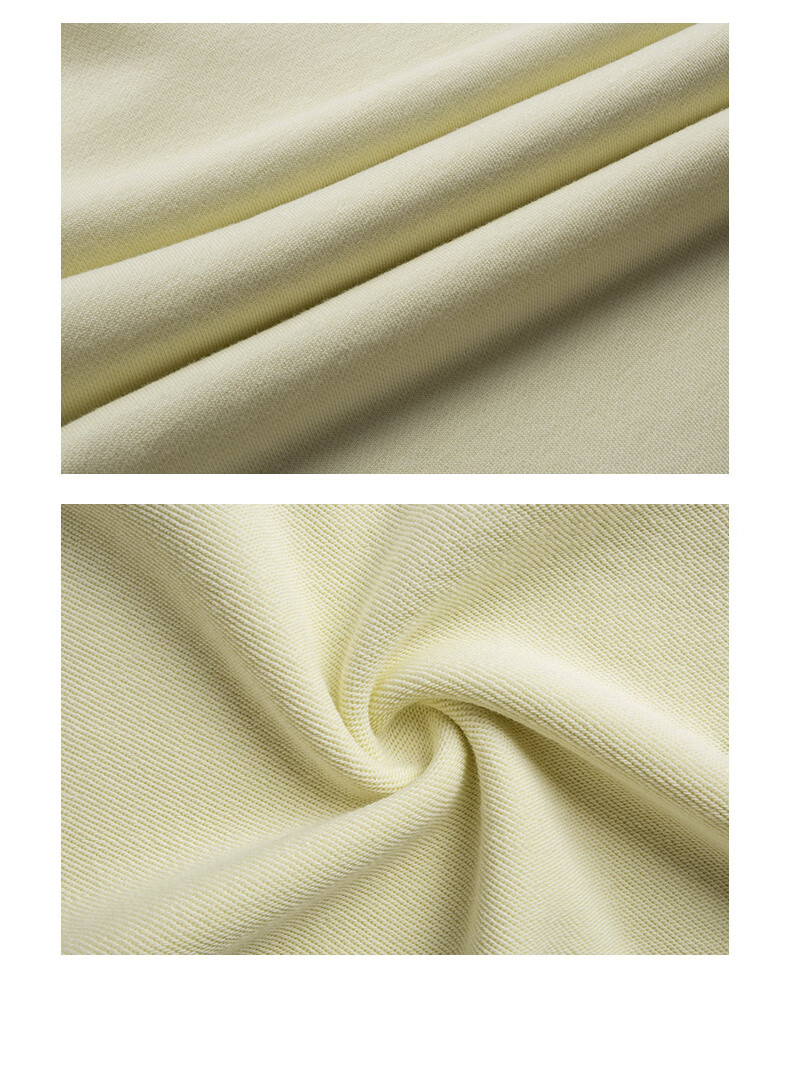 连帽卫衣针织露营系列卡通刺绣帽衫棉宽松官方旗舰网店浅灰黄1xs155